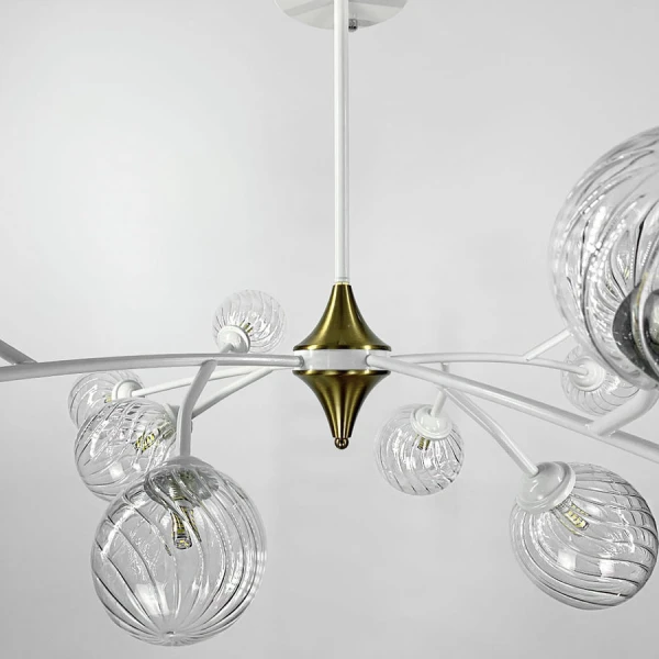 Сучасна люстра Line.F K 21 WT G9 білий 3156_6384 - Фото 2