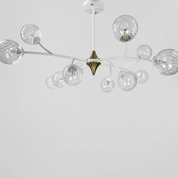 Сучасна люстра Line.F K 21 WT G9 білий 3156_6384 - Фото 1