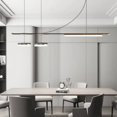 Line.F 23Вт 4000K чорний 1968_3026. Люстра видовжена