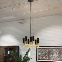 Line.F E14 золотий 499_728. Люстра сучасна