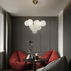 Line.F E27 золотий 3437_6747. Люстра підвісна