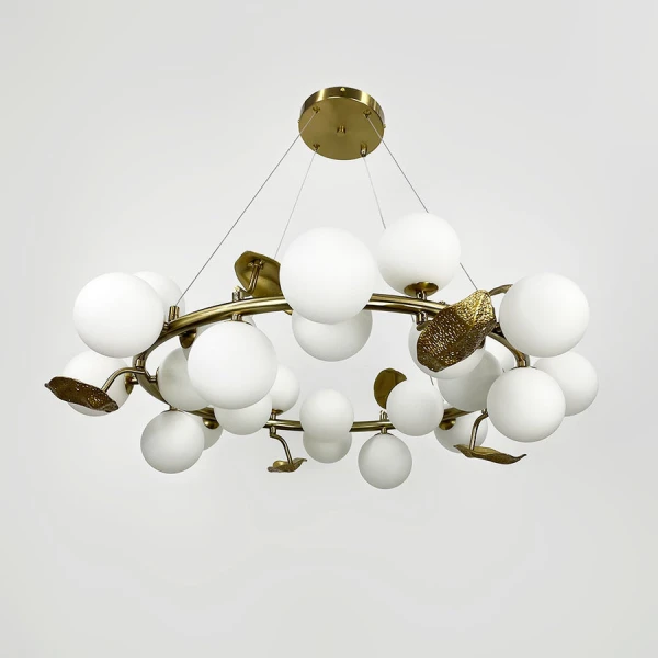 Сучасна люстра Line.F MJ 218 G9 латунний 3900_7263 - Фото 6