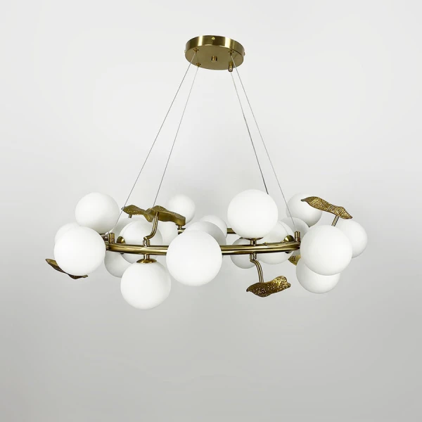 Сучасна люстра Line.F MJ 218 G9 латунний 3900_7263 - Фото 3