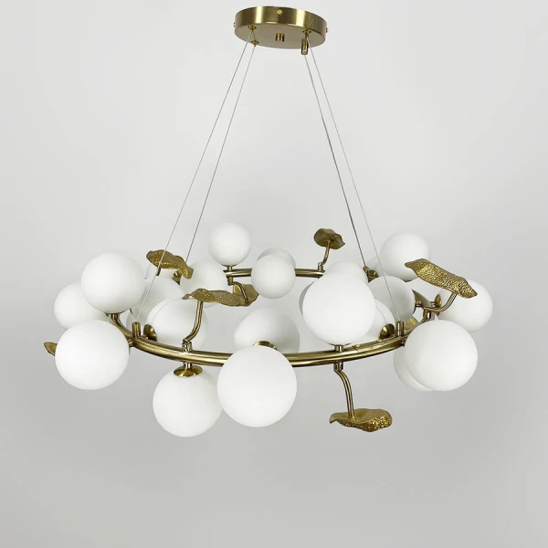 Сучасна люстра Line.F MJ 218 G9 латунний 3900_7263 - Фото 2