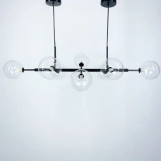 Line.F AT 32 BK G9 чорний 2030_3138. Люстра видовжена