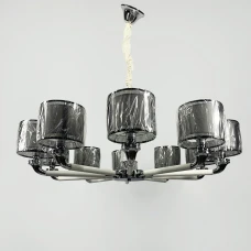 Line.F E14 сірий (хром) 3101_6326. Класична люстра