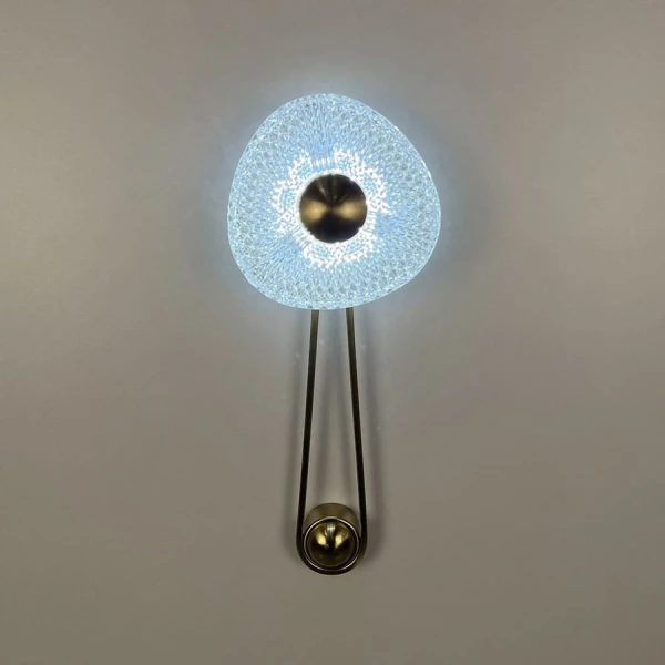 Настінний світильник (бра) Line.F W075 7Вт 3000–4500–6000K латунний 4009_7375 - Фото 9