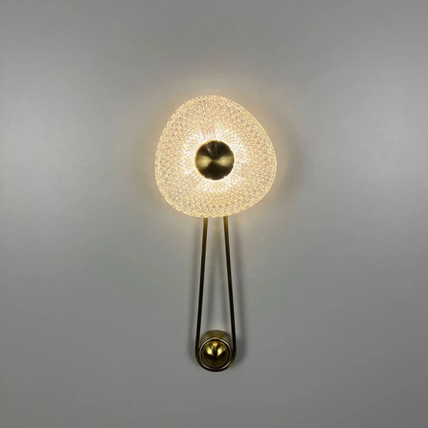 Настінний світильник (бра) Line.F W075 7Вт 3000–4500–6000K латунний 4009_7375 - Фото 8