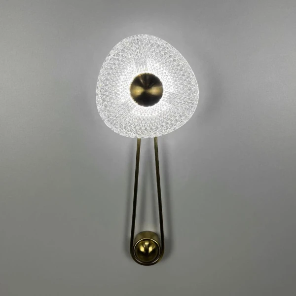 Настінний світильник (бра) Line.F W075 7Вт 3000–4500–6000K латунний 4009_7375 - Фото 6