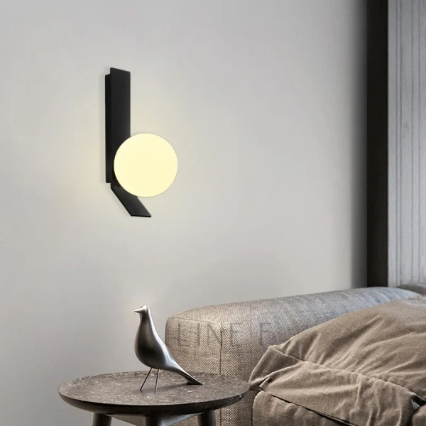 Настінний світильник (бра) Line.F W 086/1 G9 чорний 3729_7068 - Фото 1