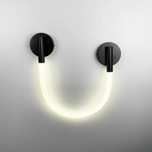 Настінний світильник (бра) Line.F W 30G 4000K чорний 3079_6296 - Фото 2