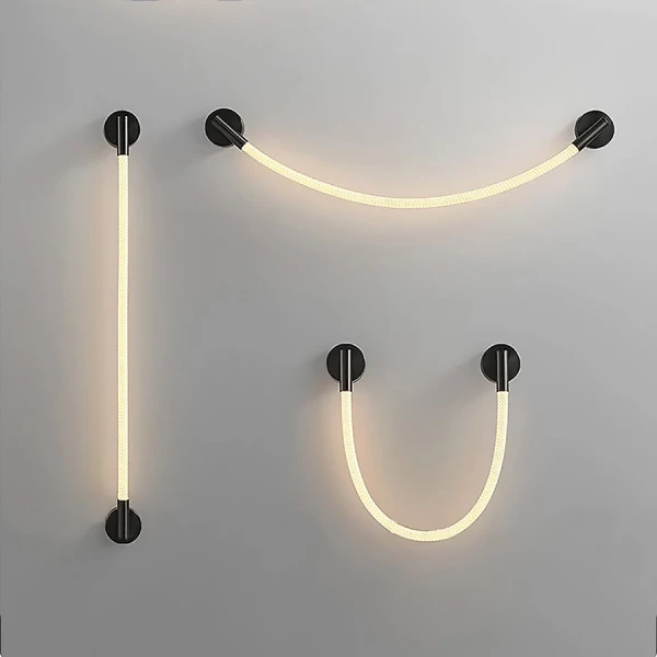 Настінний світильник (бра) Line.F W 30G 4000K чорний 3079_6296 - Фото 1