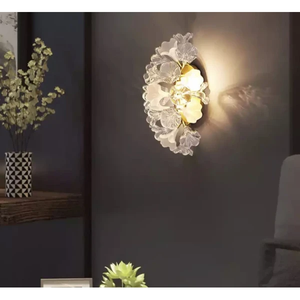 Настінний світильник (бра) Line.F D 9001 E14 латунний 436_628 - Фото 9