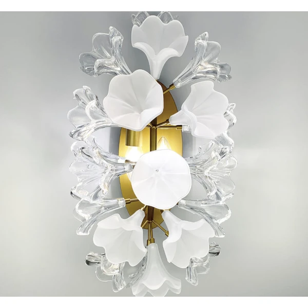 Настінний світильник (бра) Line.F D 9001 E14 латунний 436_628 - Фото 7