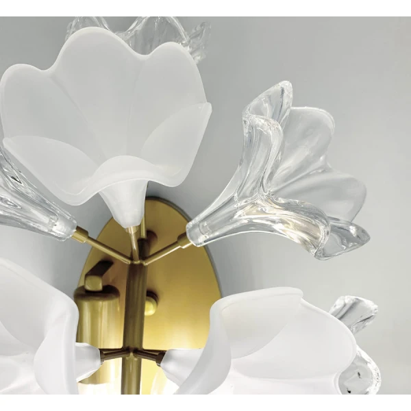 Настінний світильник (бра) Line.F D 9001 E14 латунний 436_628 - Фото 6