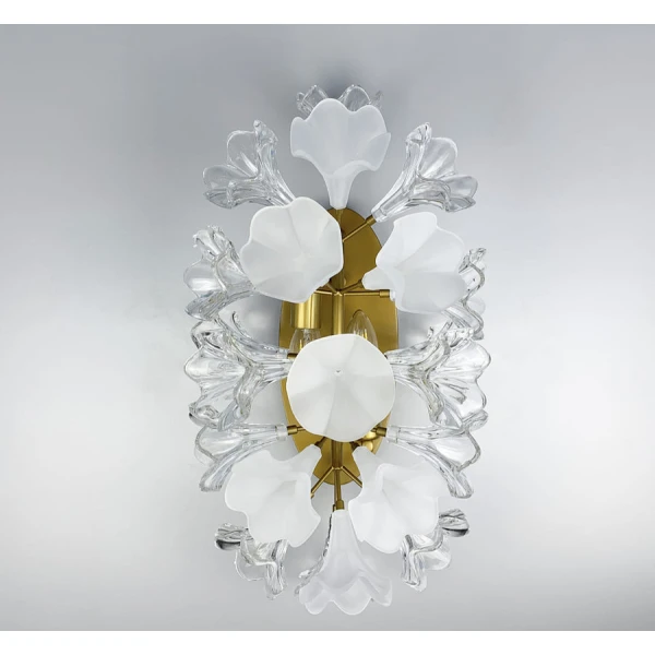 Настінний світильник (бра) Line.F D 9001 E14 латунний 436_628 - Фото 5