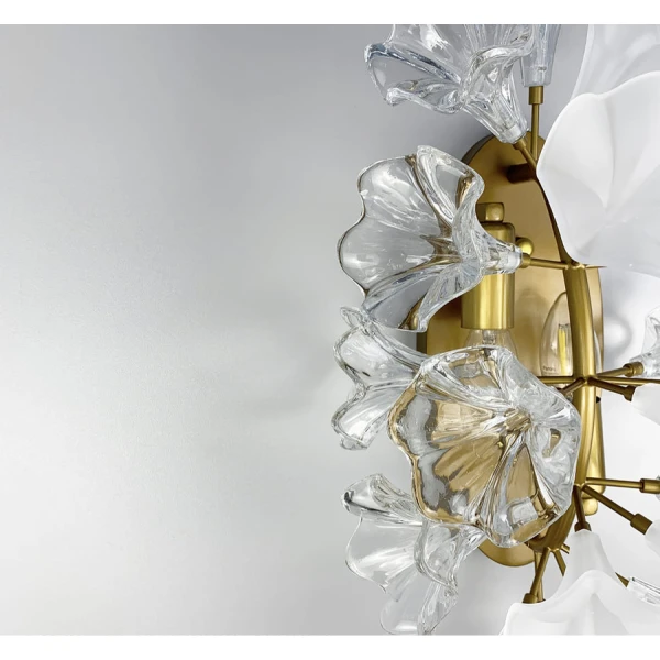 Настінний світильник (бра) Line.F D 9001 E14 латунний 436_628 - Фото 3