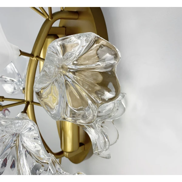 Настінний світильник (бра) Line.F D 9001 E14 латунний 436_628 - Фото 2