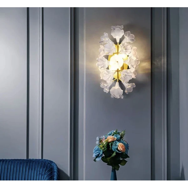 Настінний світильник (бра) Line.F D 9001 E14 латунний 436_628 - Фото 1