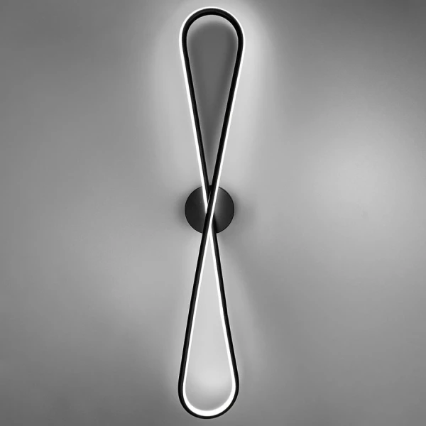 Настінний світильник (бра) Line.F 21Вт 4000K чорний 2611_5698 - Фото 8