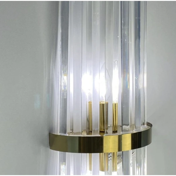 Настінний світильник (бра) Line.F WS 150/2 E14 латунний 335_481 - Фото 2