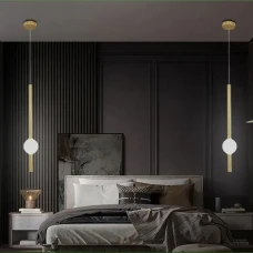 Line.F YG 517 AB 7Вт 3000–4500–6000K латунний 4017_7383. Світильник підвісний