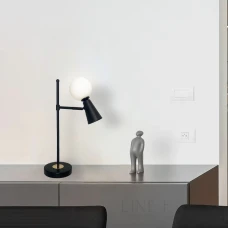 Line.F YG 8006 BK GU10 чорний 3962_7326. Настільна лампа декоративна