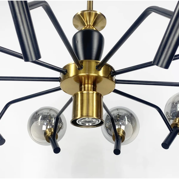 Люстра класична Line.F GU10 чорний 1596_2417 - Фото 6