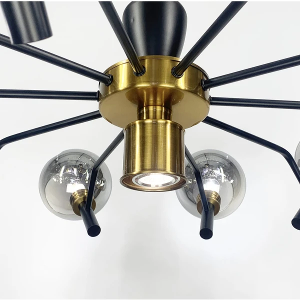 Люстра класична Line.F GU10 чорний 1596_2417 - Фото 2