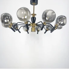 Line.F GU10 чорний 1596_2417. Класична люстра