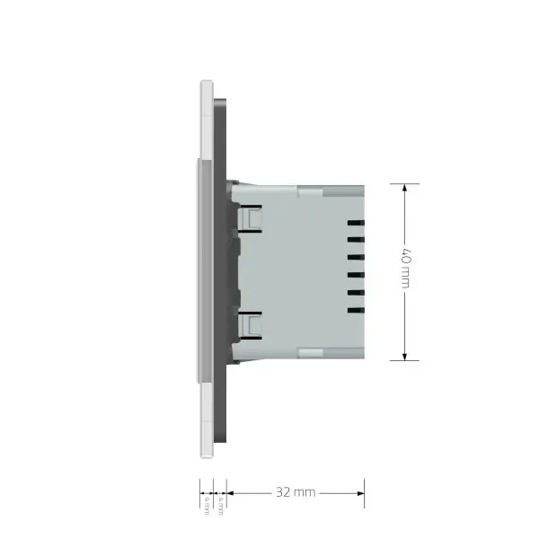 Підсвітка для сходів (білий, скло) 722800611 Livolo - Фото 5
