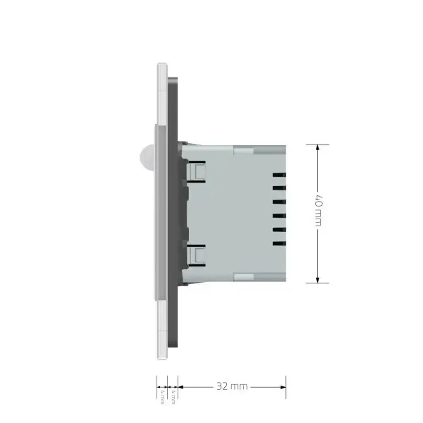 Підсвітка сходів з датчиком руху (сірий, скло) 722800515 Livolo - Фото 5