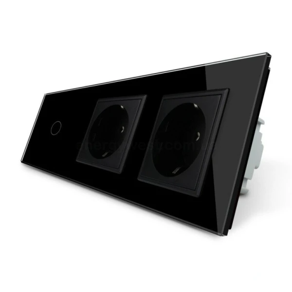 Сенсорний димер з двома розетками VL-C701D/C7C2EU Livolo - Фото 3