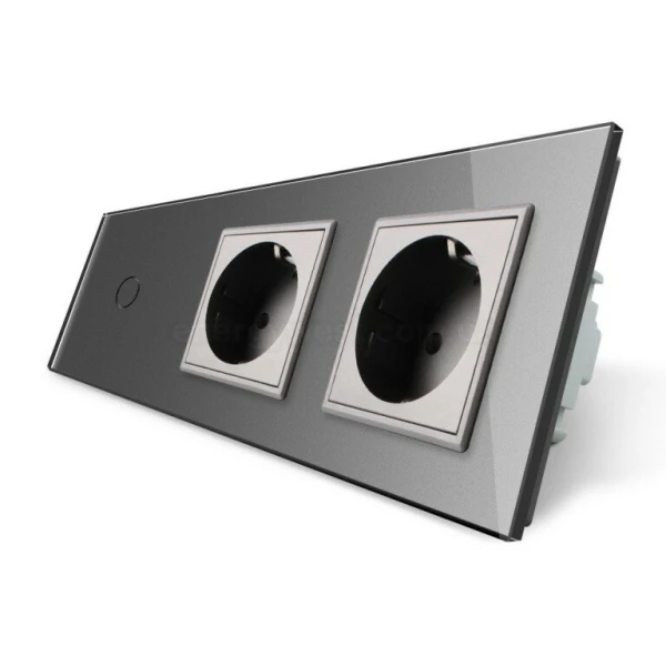 Сенсорний димер з двома розетками VL-C701D/C7C2EU Livolo - Фото 4