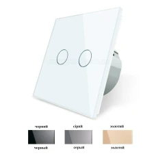 Вимикач прохідний сенсорний на 2 канали VL-C702S Livolo