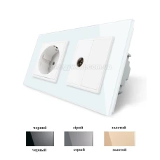 Розетка двомісна VL-C7C1EUVK0 Livolo