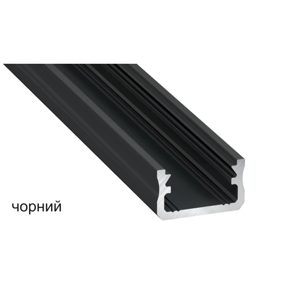 Алюмінієвий накладний профіль тип A для LED стрічок, з розсіювачем LUMINES. (Ціна за 1 м.п.) - Фото 2