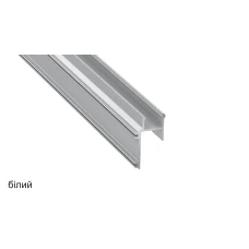 LUMINES тип APA16  23,2*39,4 (мм). Настінний/стельовий алюмінієвий профіль для LED стрічок, з розсіювачем. (Ціна за 1 м.п.)