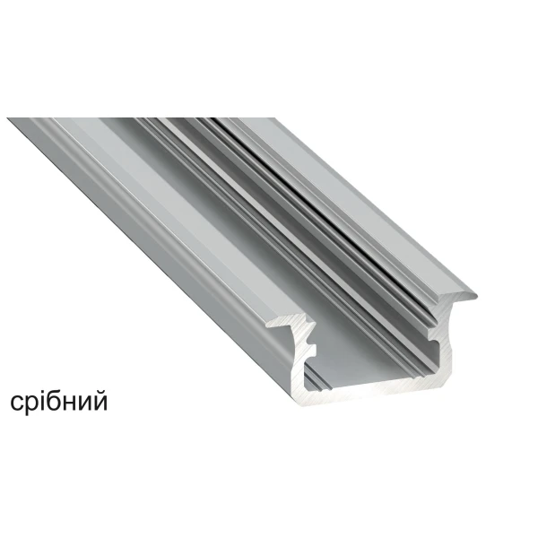 Алюмінієвий врізний профіль тип B для LED стрічок, з розсіювачем LUMINES. (Ціна за 1 м.п.) - Фото 4
