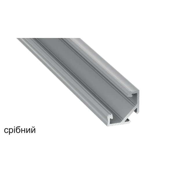 Алюмінієвий кутовий профіль тип C для LED стрічок, з розсіювачем LUMINES. (Ціна за 1 м.п.) - Фото 4