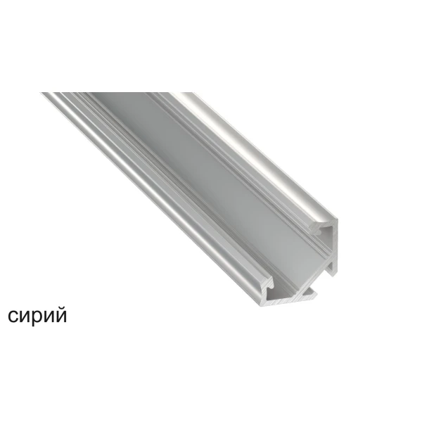 Алюмінієвий кутовий профіль тип C для LED стрічок, з розсіювачем LUMINES. (Ціна за 1 м.п.) - Фото 5