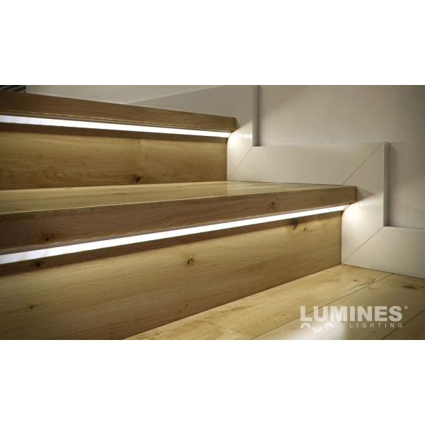 Алюмінієвий кутовий профіль тип C для LED стрічок, з розсіювачем LUMINES. (Ціна за 1 м.п.) - Фото 8