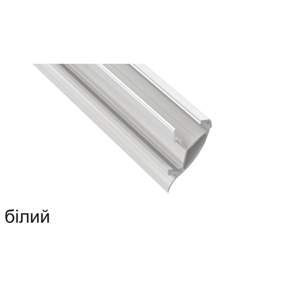 Алюмінієвий накладний профіль тип CONVA для LED стрічок, з розсіювачем LUMINES. (Ціна за 1 м.п.) - Фото 2