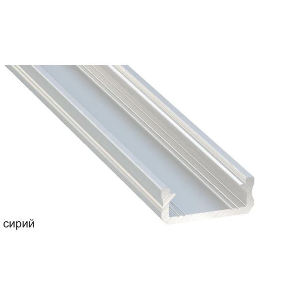 Алюмінієвий накладний профіль тип D для LED стрічок, з розсіювачем LUMINES. (Ціна за 1 м.п.) - Фото 5