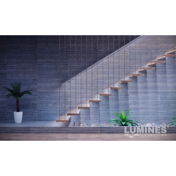 Алюмінієвий накладний профіль тип D для LED стрічок, з розсіювачем LUMINES. (Ціна за 1 м.п.) - Фото 7