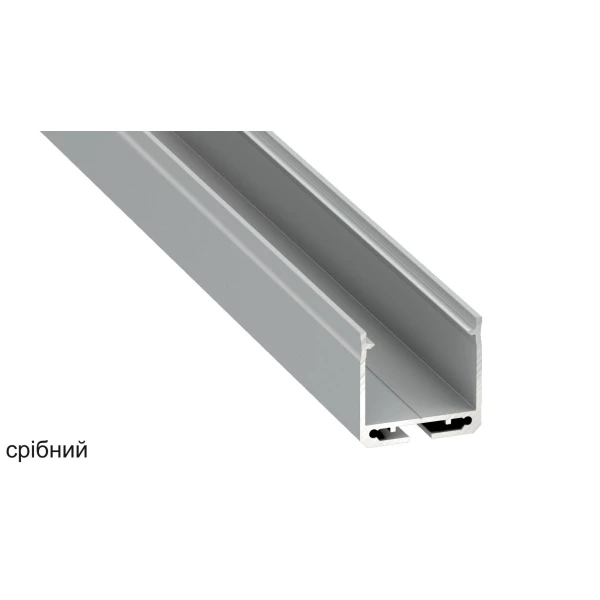 Алюмінієвий накладний профіль тип DILEDA для LED стрічок, з розсіювачем LUMINES. (Ціна за 1 м.п.) - Фото 2