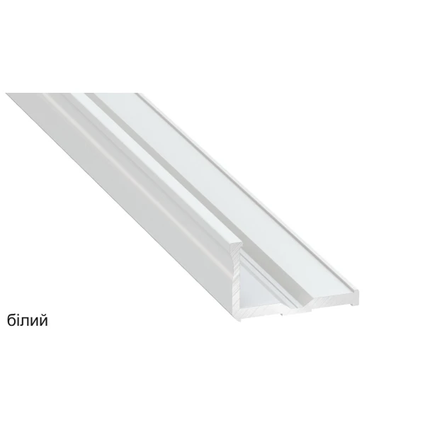 Алюмінієвий кутовий профіль тип E для LED стрічок LUMINES. (Ціна за 1 м.п.) - Фото 1