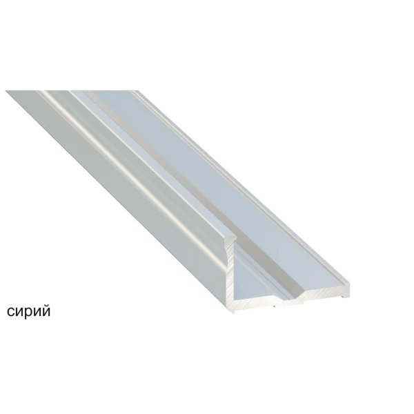 Алюмінієвий кутовий профіль тип E для LED стрічок LUMINES. (Ціна за 1 м.п.) - Фото 3