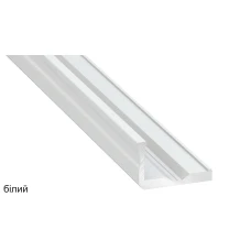 LUMINES тип F 16,6*10,2 (мм). Кутовий алюмінієвий профіль для LED стрічок. (Ціна за 1 м.п.) 
