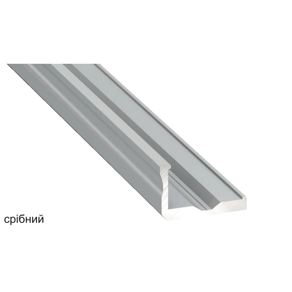 Алюмінієвий кутовий профіль тип F для LED стрічок LUMINES. (Ціна за 1 м.п.) - Фото 2